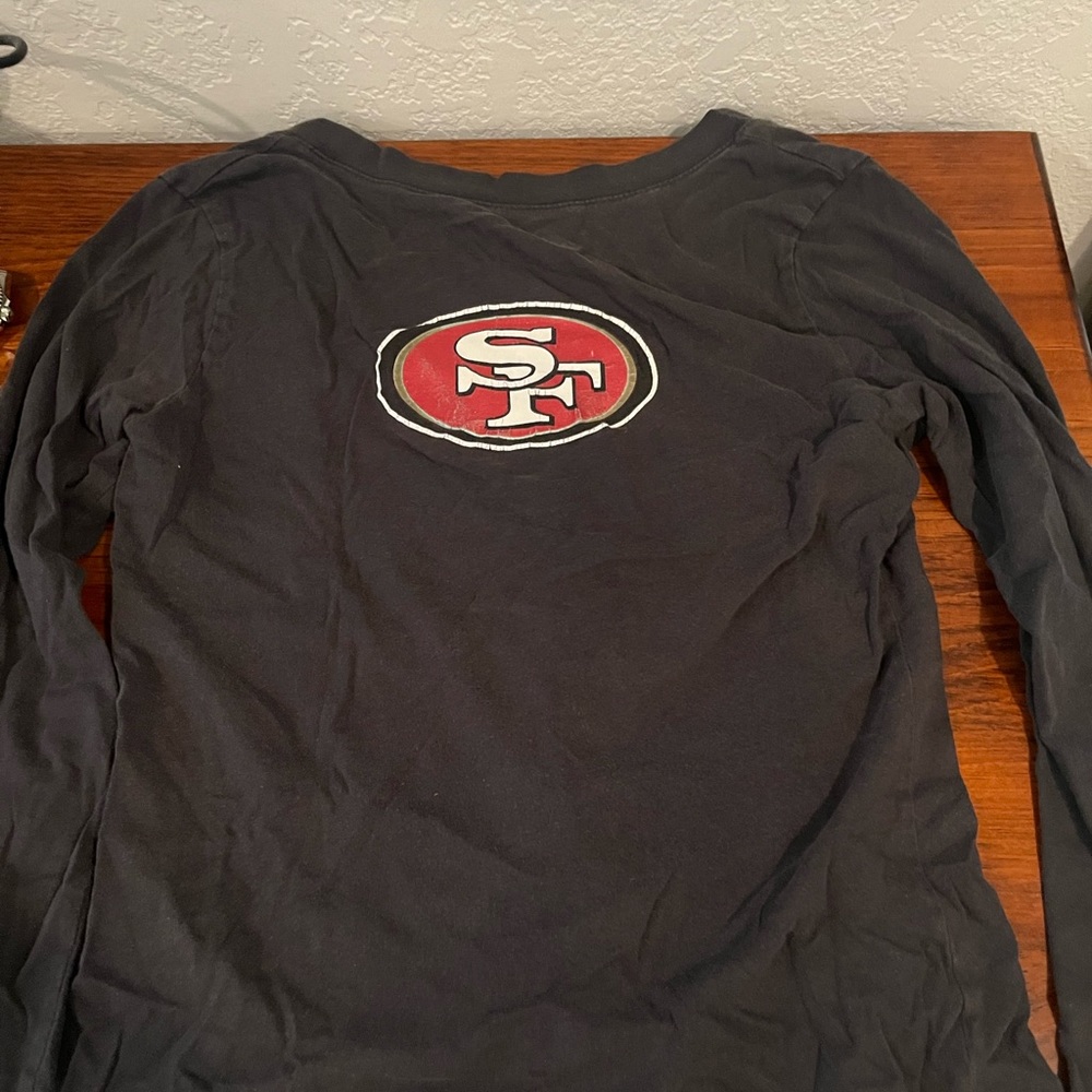 Women’s SF 49ners black long sleeve t shirt size small